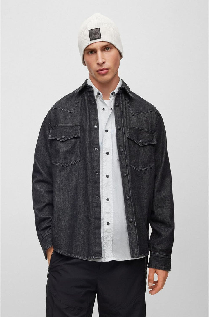 BOSS Herren Mütze Strickmütze Foxxy Einheitsgrösse Light/Pastel Grey57, Einheitsgr&#xF6;&#xDF;e Ligh
