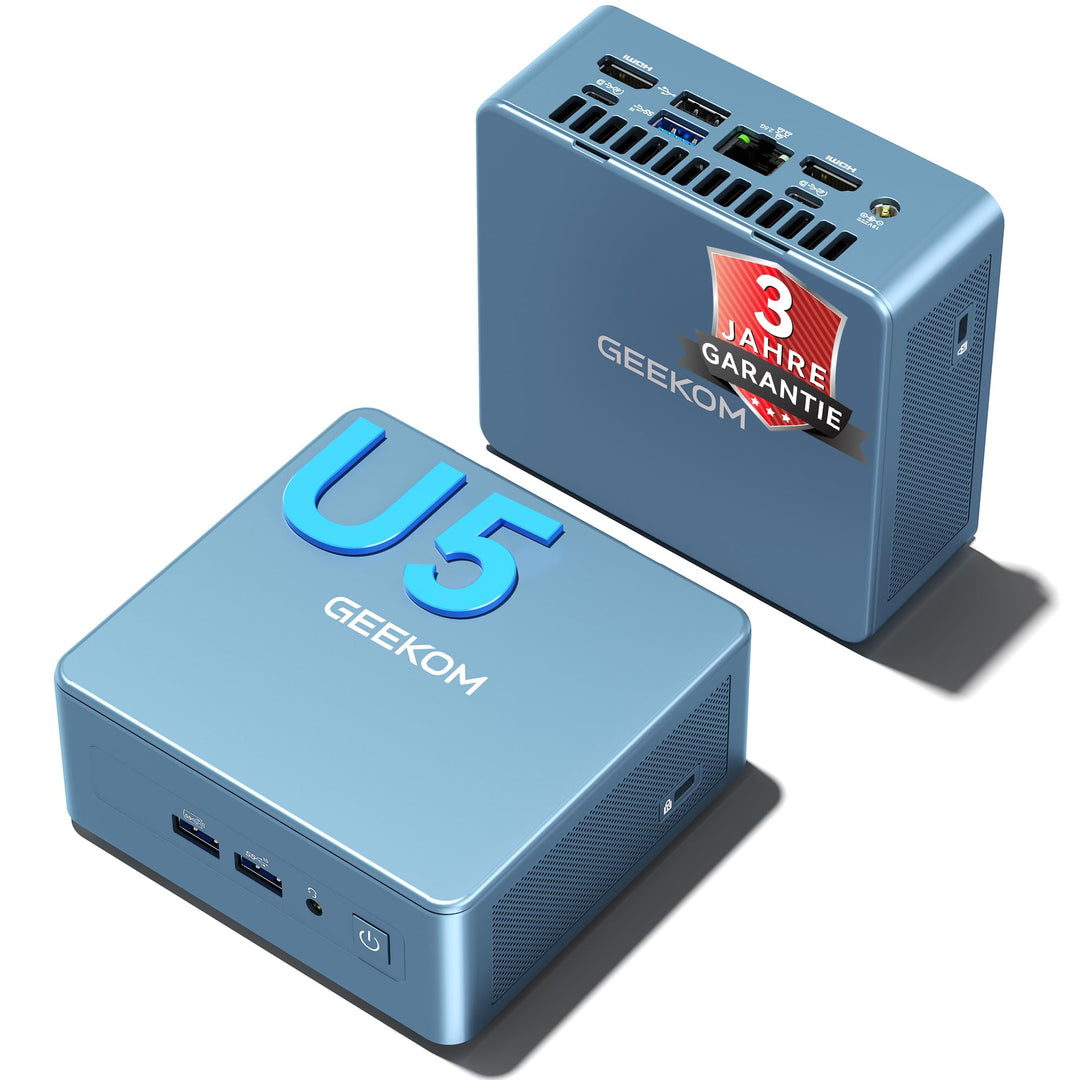GEEKOM A6 Mini PC, AMD Ryzen 7 6800H (bis 4.7GHz), 16GB DDR5 RAM 512GB SSD, Mini Computer für Homeof