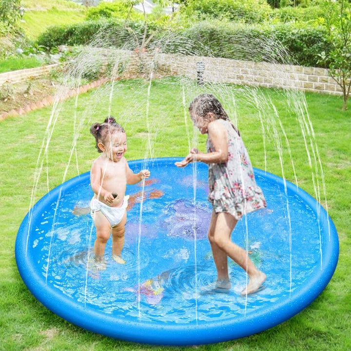 KAHEIGN Splash Pad 170cm Sprinkler Wasser Spielmatte, Wasserspielzeug Kinder Spielzeug für Draussen