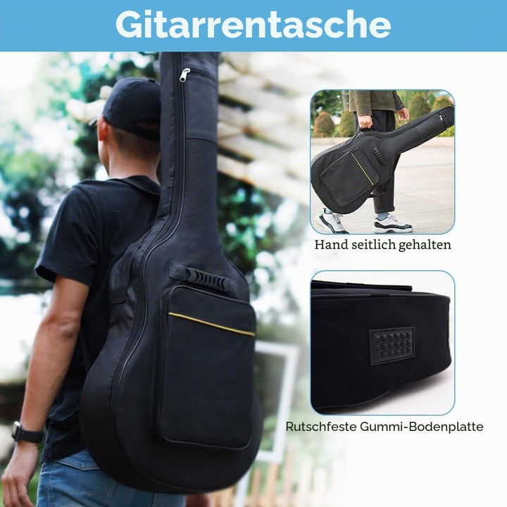 1 Stück Gitarrentasche Akustikgitarre Gig Bag Guitar Case Gitarrentasche in Originalgrösse mit Schul