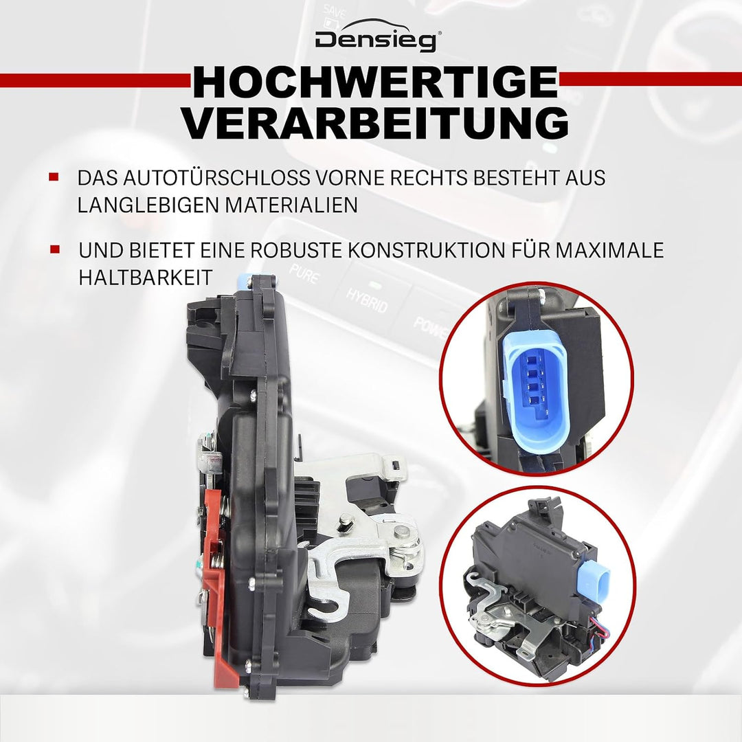 Türschloss vorne rechts – Passend für Golf 5, Golf Plus & Touran – (2003-2009) Zentralverriegelung T