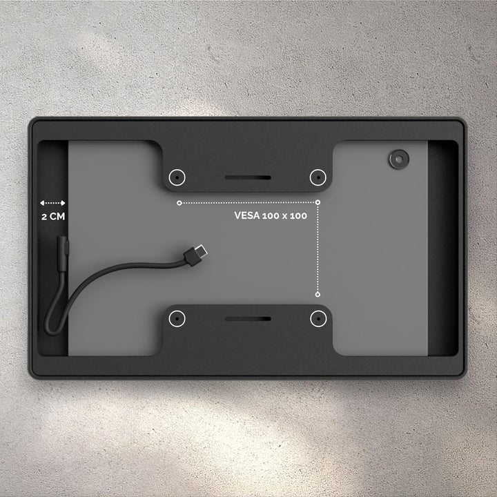Tablet Wandhalterung für Samsung Galaxy Tab S9 FE Plus (12,4 Zoll) - Passgenauer & Flacher Rahmen fü