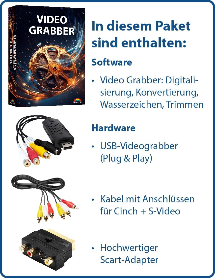 Videokassetten Digitalisieren - analog Audio und Video Konverter - VHS Kassetten digitalisieren - vo