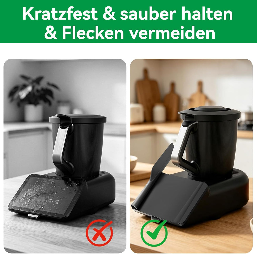 Displayschutz für Thermomix TM7 Displayabdeckung mit Spatelhalter, Thermomix TM7 Zubehör, Hartschale