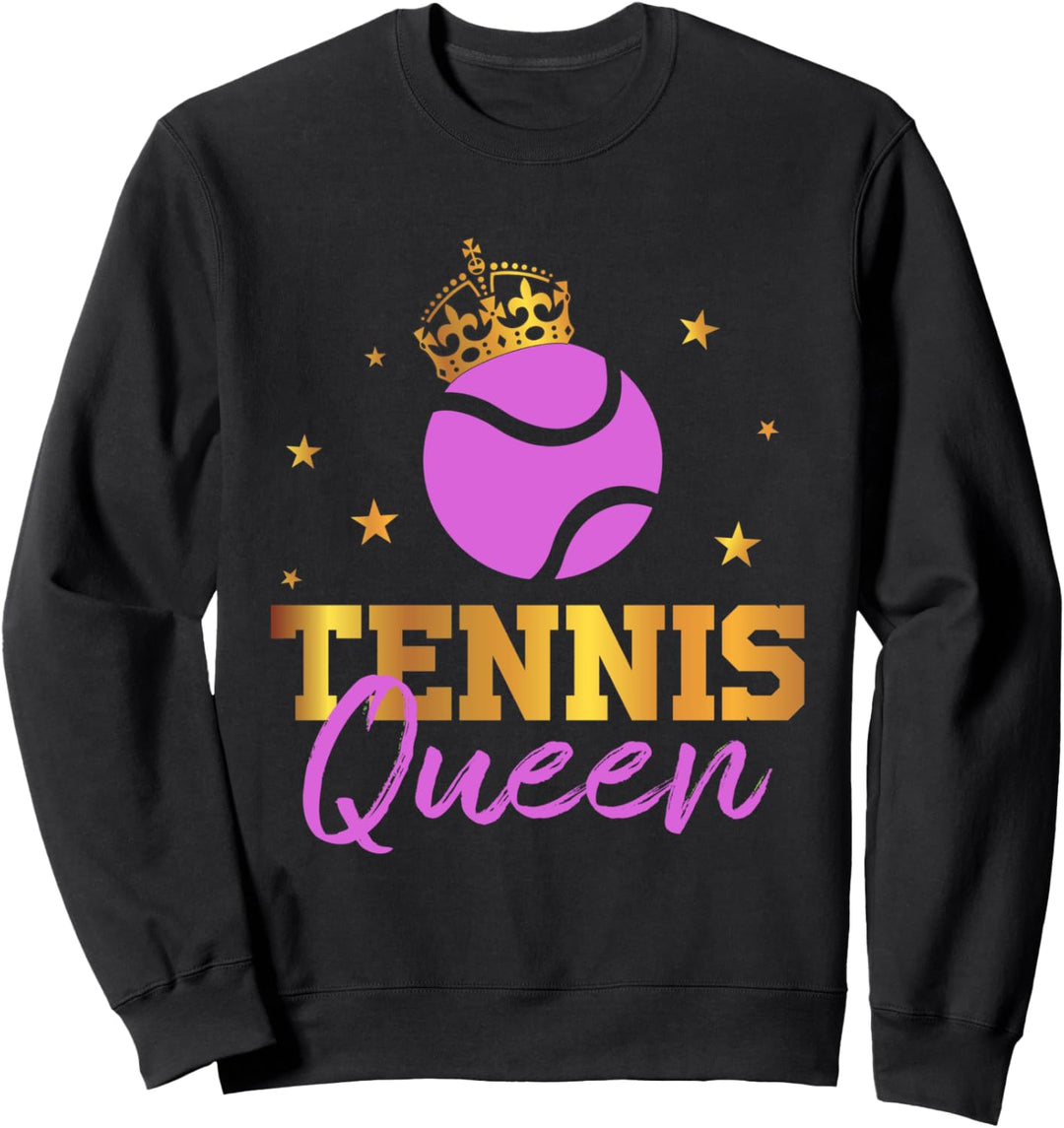 Tennis Queen Tennisspielerin Sportlerin Geschenk Damen Sweatshirt