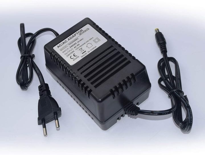 MyVolts 9V EU-Netzteil kompatibel mit Numark M101 Mixer - mit Verlängerungskabel und Inline-Schalter