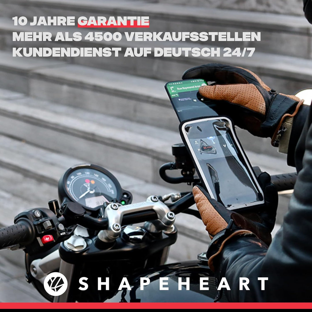 Shapeheart französische Innovation, magnetische Motorrad-Telefonhalterung mit extradünner, Metallpla