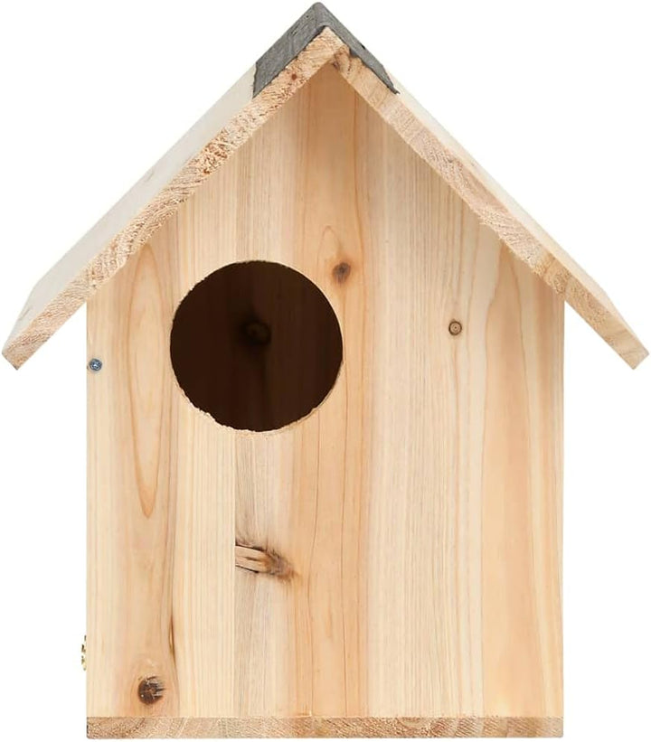 TEWTX7 Eichhörnchenhaus mit Dach und DREI Einstiegslöchern Tanne Massivholz Eichhörnchen Nistkasten