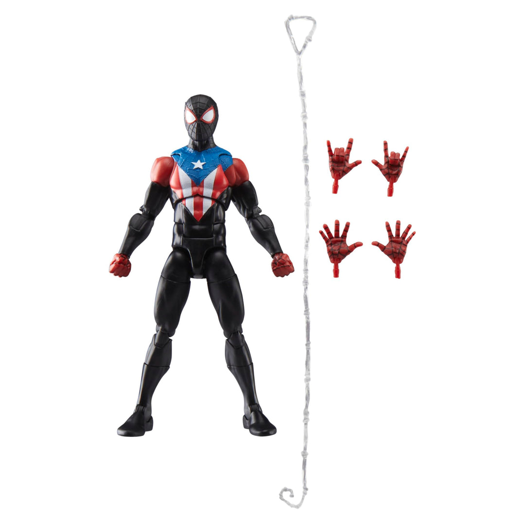 Marvel Legends Series Gamerverse Miles Morales Boricua-Anzug Spider-Man Action-Figur, Miles Morales
