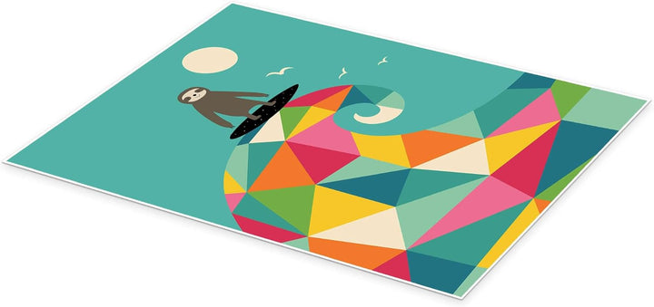 Surf Up Poster von Andy Westface 70 x 90 cm Bunt Wandbilder Wanddeko Papier 90L x 70B cm, Papier 90L