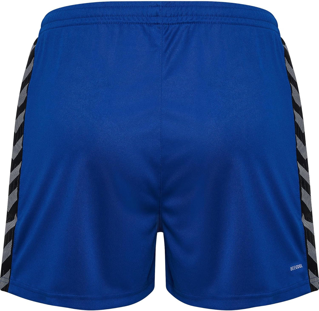 hummel Damen Shorts Hmlauthentic Pl Shorts Woman XS Blau, XS Blau