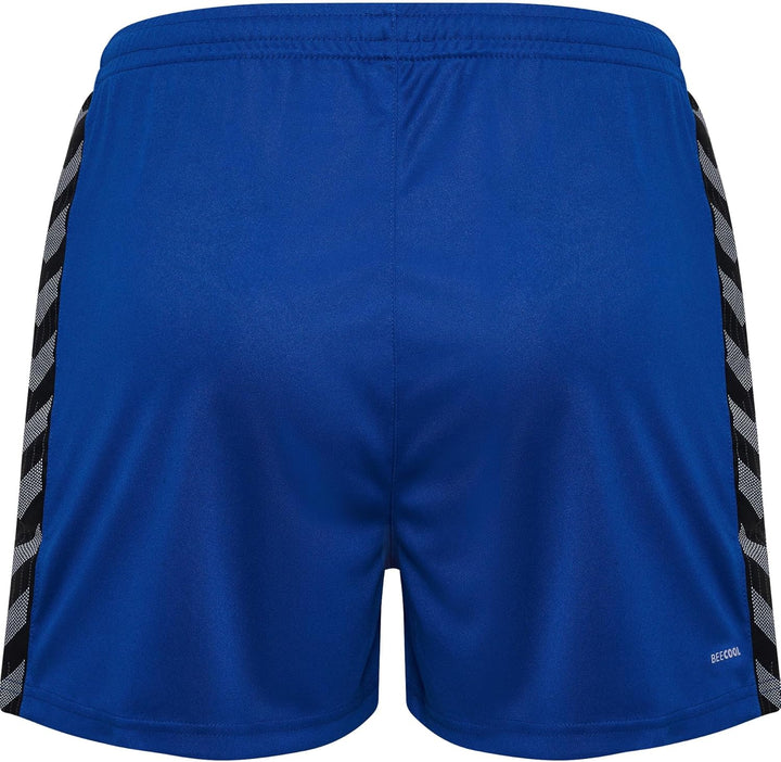 hummel Damen Shorts Hmlauthentic Pl Shorts Woman XS Blau, XS Blau