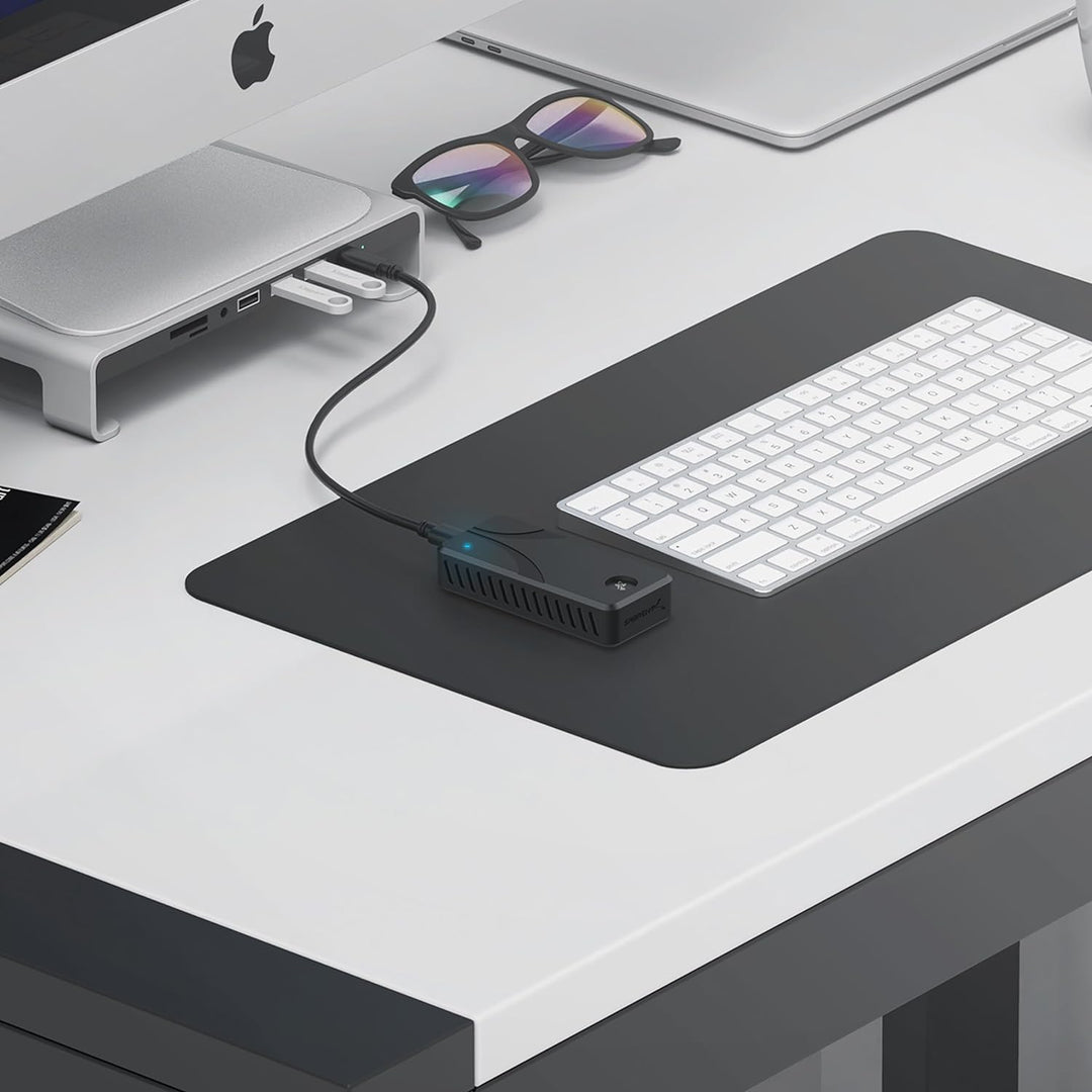 Sabrent Portable SSD 1TB, Festplatte extern NVMe, USB 3.2 Gen 2, 1500 MB/s Lesen, USB C Kabel enthal