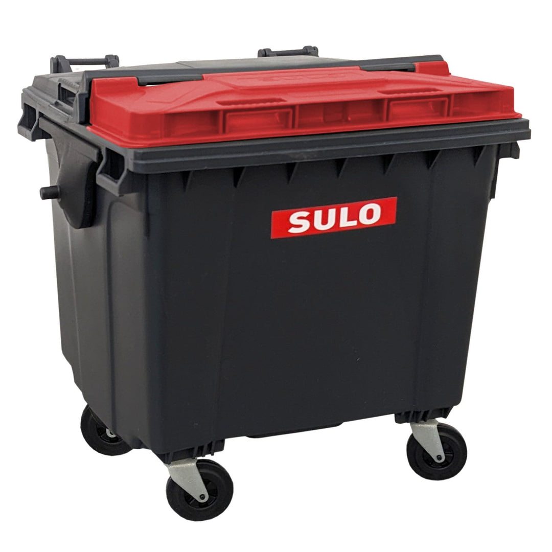 Sulo Mini Mülltonne Container 1100L Nachbildung | Tisch-Mülleimer Klein | Desktop Büro Schreibtisch