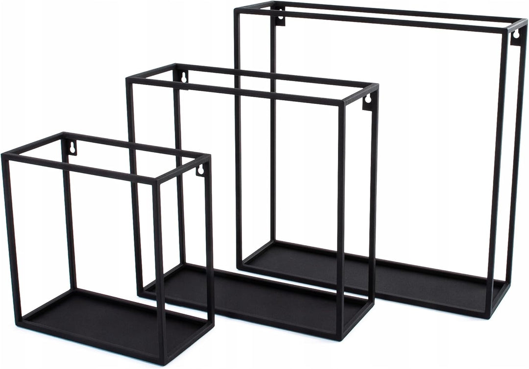 Kapaga - Set 3x Blumenregal - Pflanzenregal aus Metall - Blumenständer - Pflanzenständer - Blumenban
