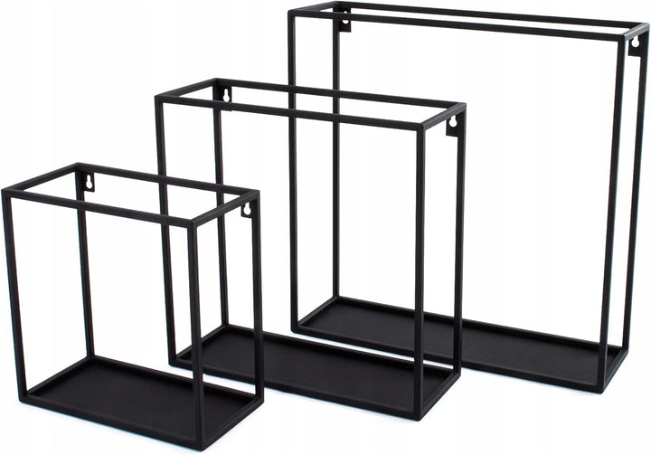 Kapaga - Set 3x Blumenregal - Pflanzenregal aus Metall - Blumenständer - Pflanzenständer - Blumenban