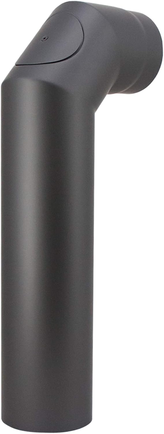 LANZZAS Ofenrohr Set 2x 45° Grad kurz, im Durchmesser, DN Ø 150 mm, Farbe: gussgrau - weitere Rohre