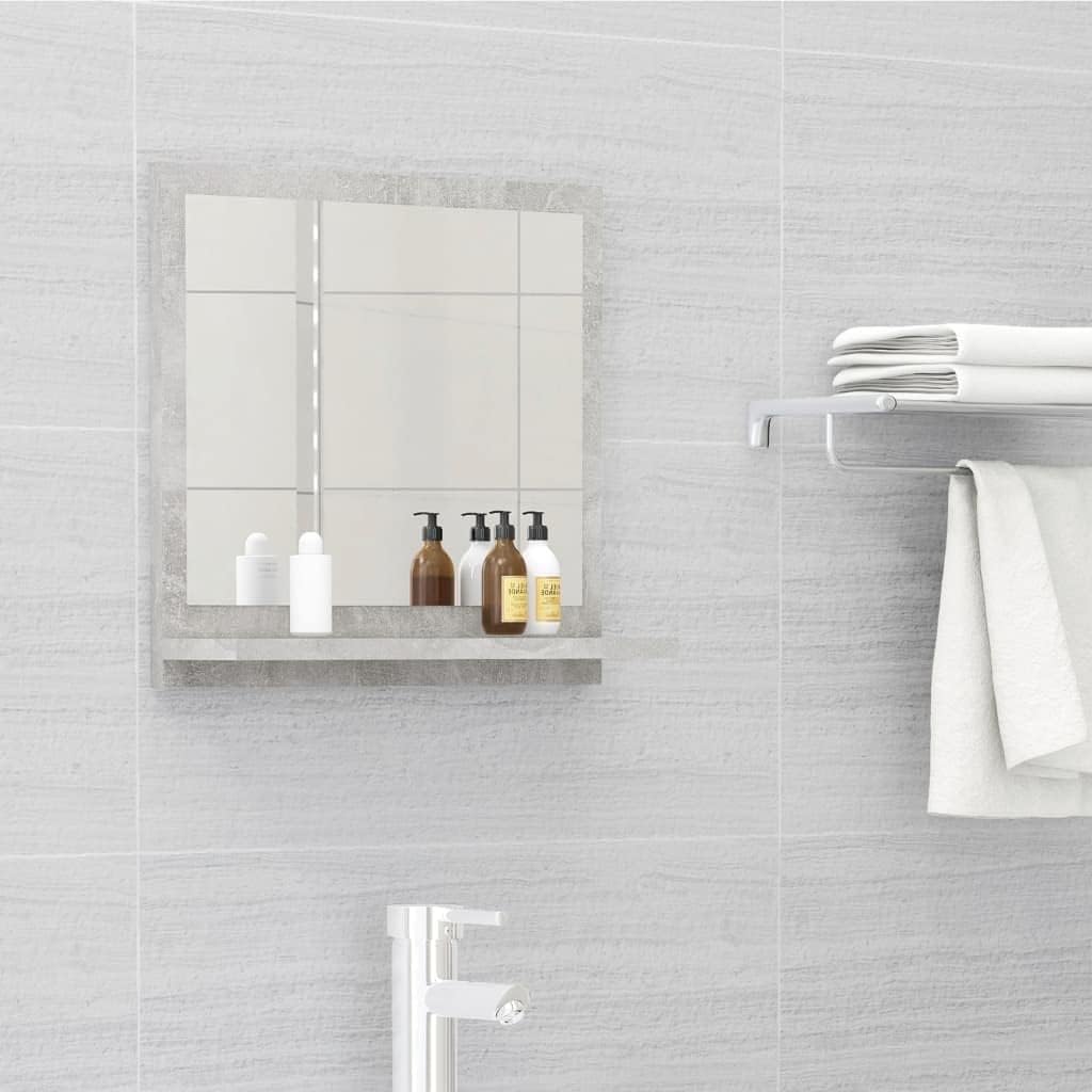 homiuse 40x10,5x37 cm Badspiegel Spiegel mit Ablage Rechteckiger Wandspiegel Mirror Badezimmerspiege