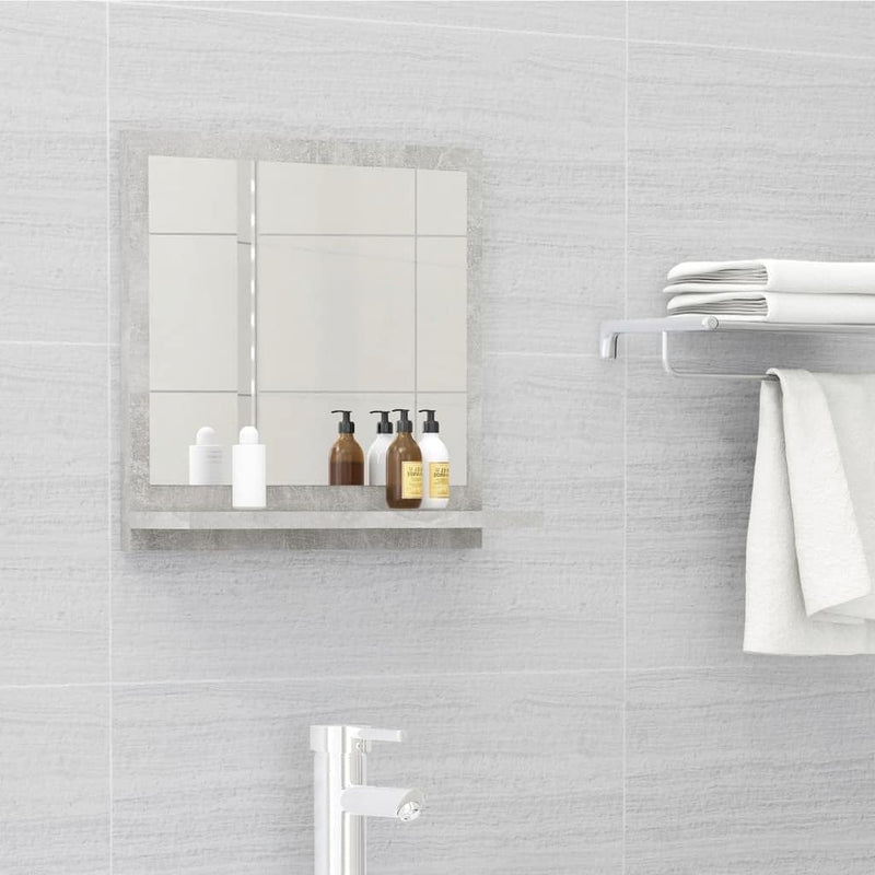 homiuse 40x10,5x37 cm Badspiegel Spiegel mit Ablage Rechteckiger Wandspiegel Mirror Badezimmerspiege