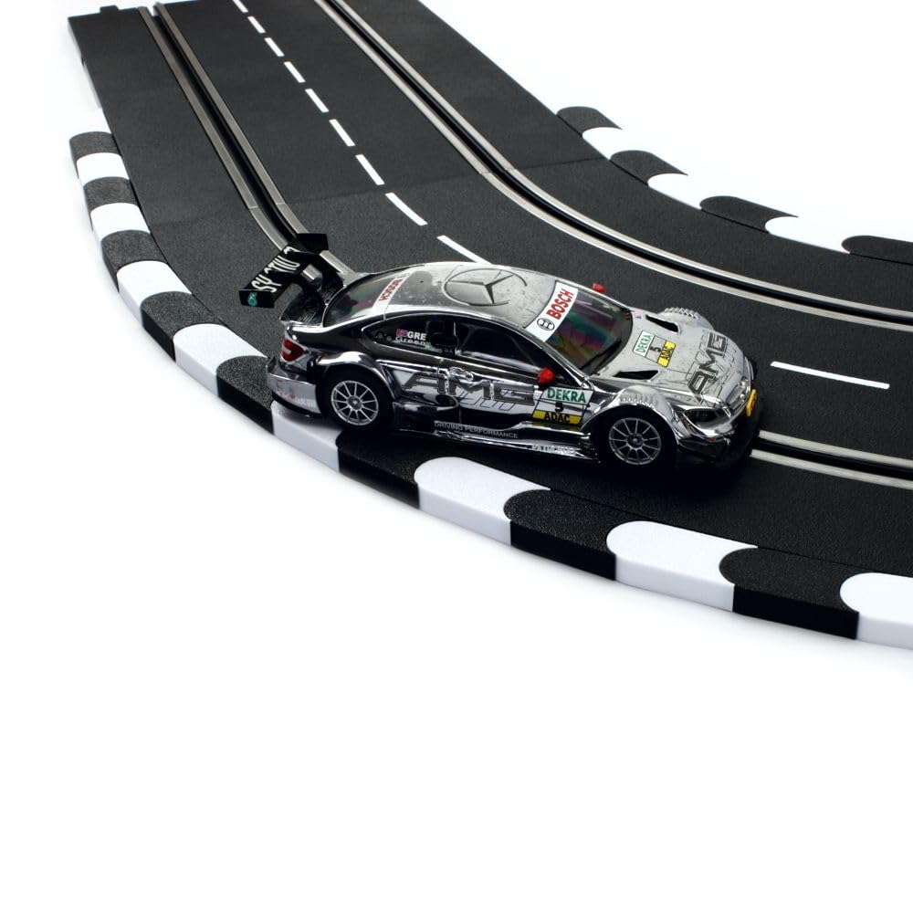 Overdrive-Racing Curbs für Carrera 124 132 EVO '2 Meter Schwarz-Weiss' Randstreifen Randsteine Slotc