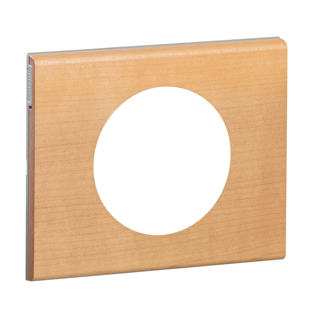 Legrand Céliane2 Platte mit Loch, Elfenbein, LEG69211 Bois Erable, Bois Erable