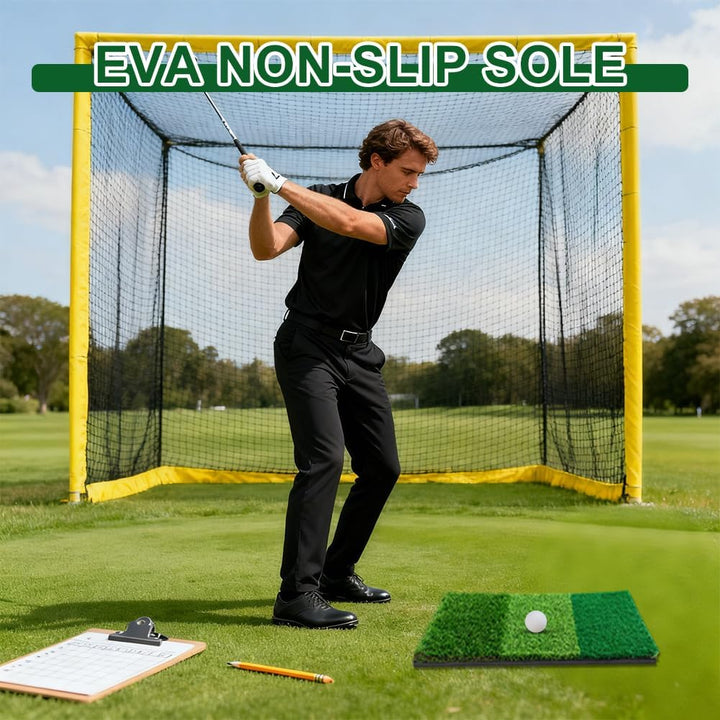 3 in 1 Golf-Schlagmatte, 60x30 cm Golf Abschlagmatte mit Enge Lie, Rough und Fairway für Indoor Outd