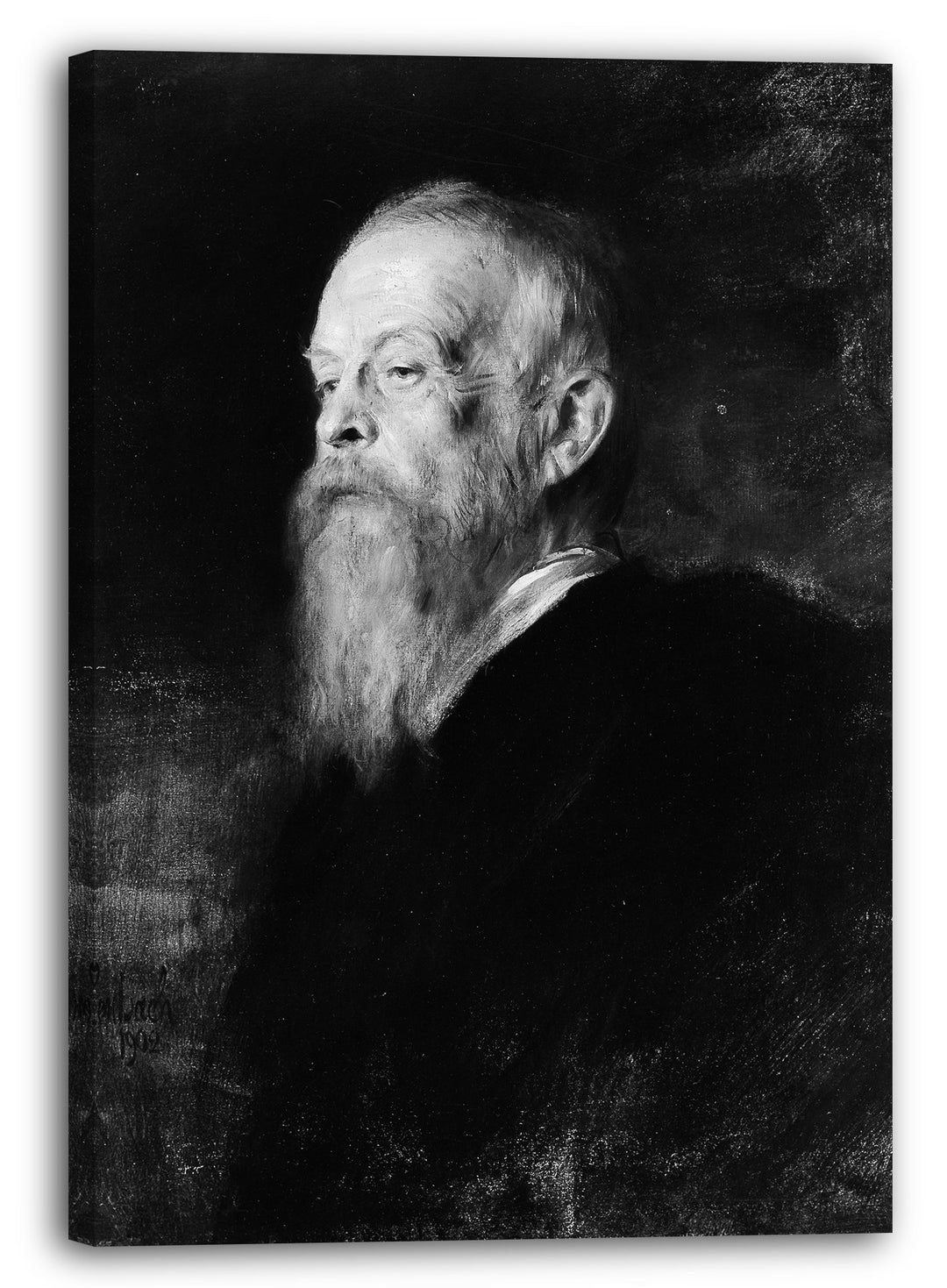 Leinwand (80x120cm): Franz von Lenbach - Prinzregent Luitpold von Bayern (1821- 80x120 cm, 80x120 cm