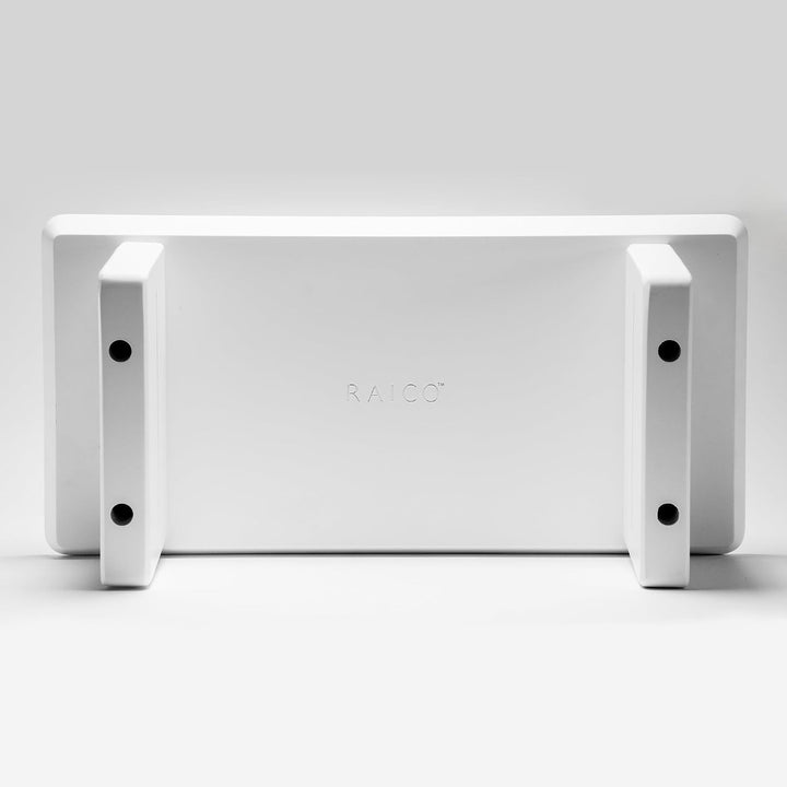 Raico Schreibtischregal Monitorständer Ergonomischer Dual-Screen-Riser Minimaler Schreibtisch-Organi