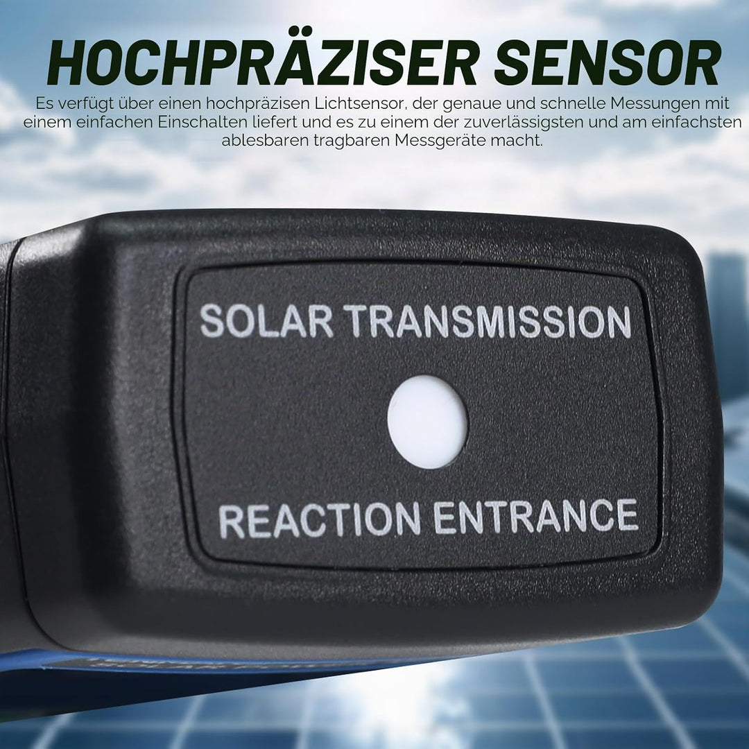Handheld Digital Solar Leistung Meter (Pyranometer) 2000 W/m2, 634BTU / (ft2xh) Messung Solarstrahlu
