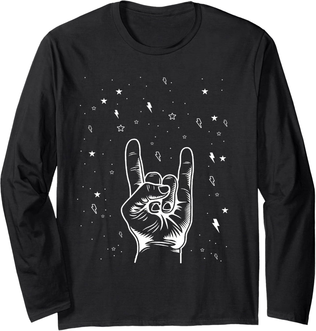 Heavy Metal Geschenke Männer Damen Hard Rock Festival Teufel Langarmshirt