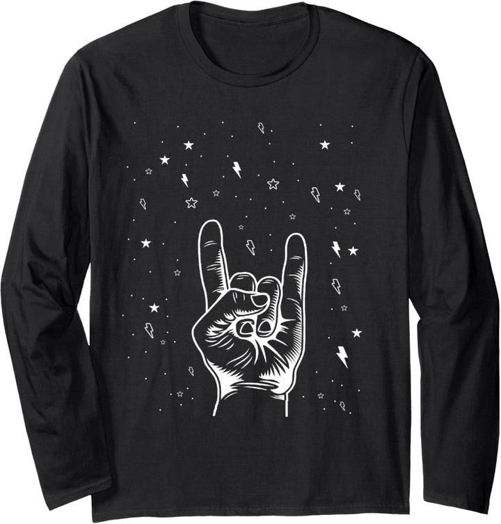 Heavy Metal Geschenke Männer Damen Hard Rock Festival Teufel Langarmshirt