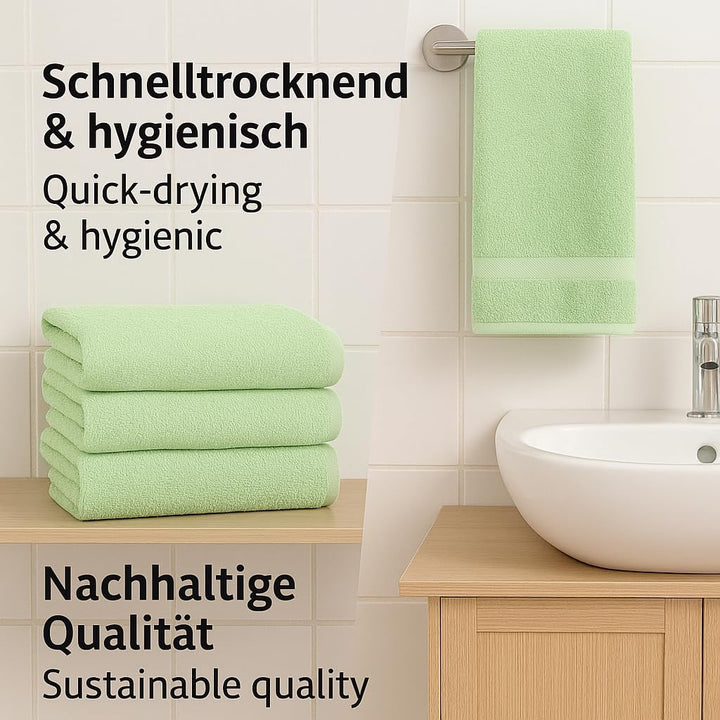 Betz Handtuch 6er Pack Handtücher Set Palermo Grösse 50x100 cm 100% Baumwolle - gut trocknend, leich