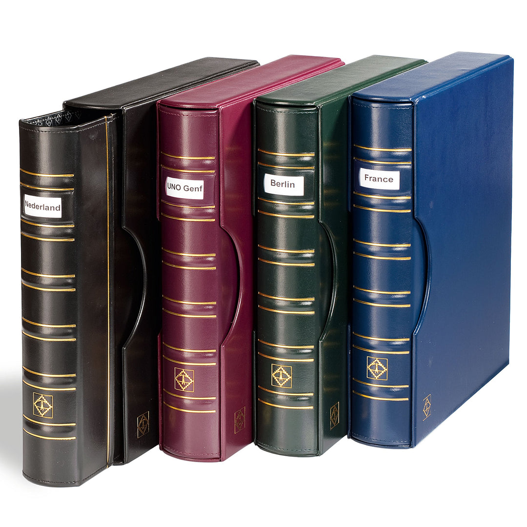 Leuchtturm 302901 Münzalbum GRANDE - Ringbinder im Classic-Design SIGNUM - inklusive Schutzkassette