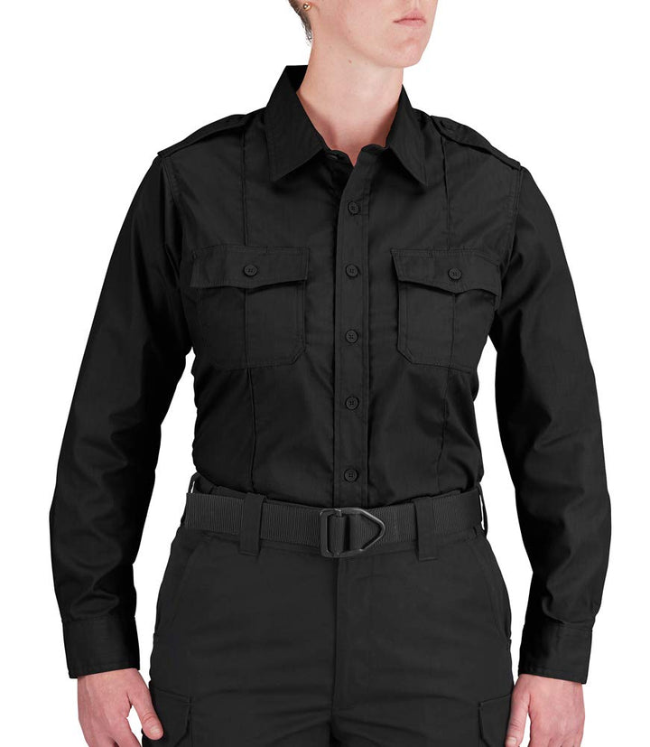 Propper Herren Women's Long Sleeve Duty Shirt Langärmlig 4XL Schwarz, 4XL Schwarz