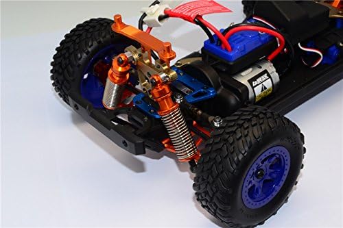 GPM for Traxxas LaTrax SST Aluminum Front/Rear Damper (57mm) - 1Pr Set Blue