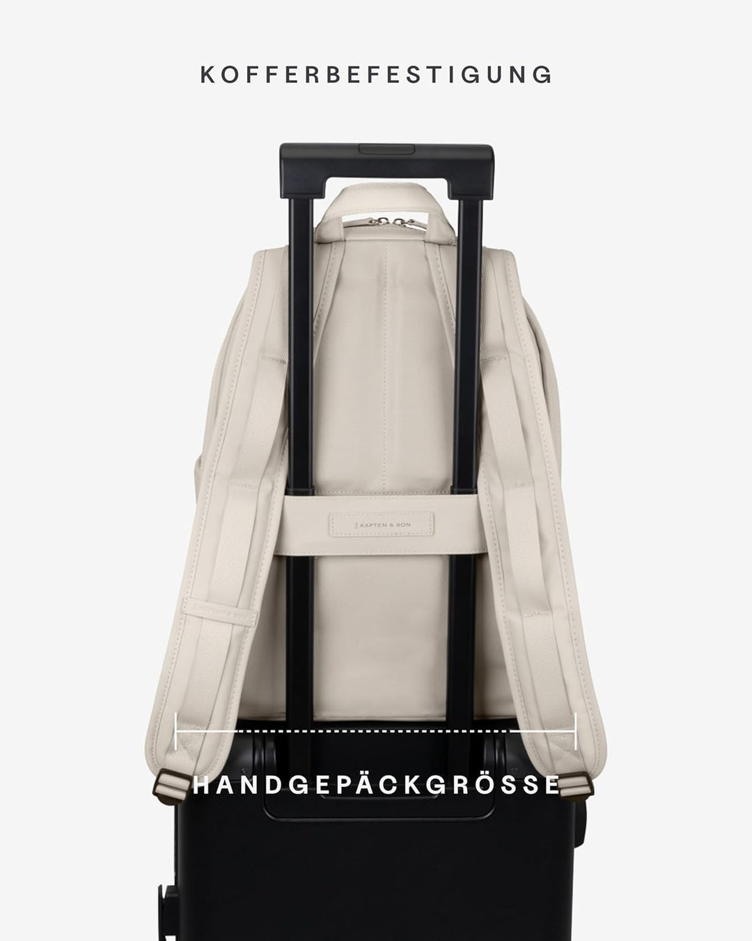 Kapten & Son Rucksack Aalborg in All Black oder Muted Clay | Unisex | Stylischer & Praktischer 12L R