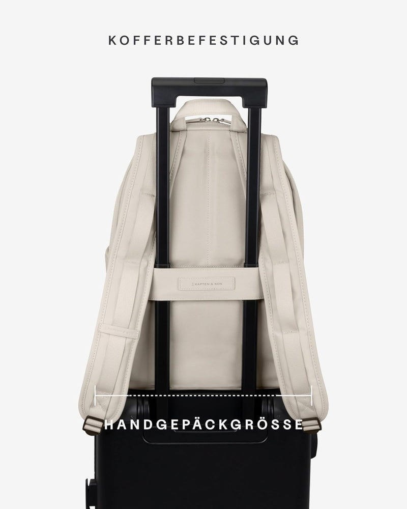 Kapten & Son Rucksack Aalborg in All Black oder Muted Clay | Unisex | Stylischer & Praktischer 12L R