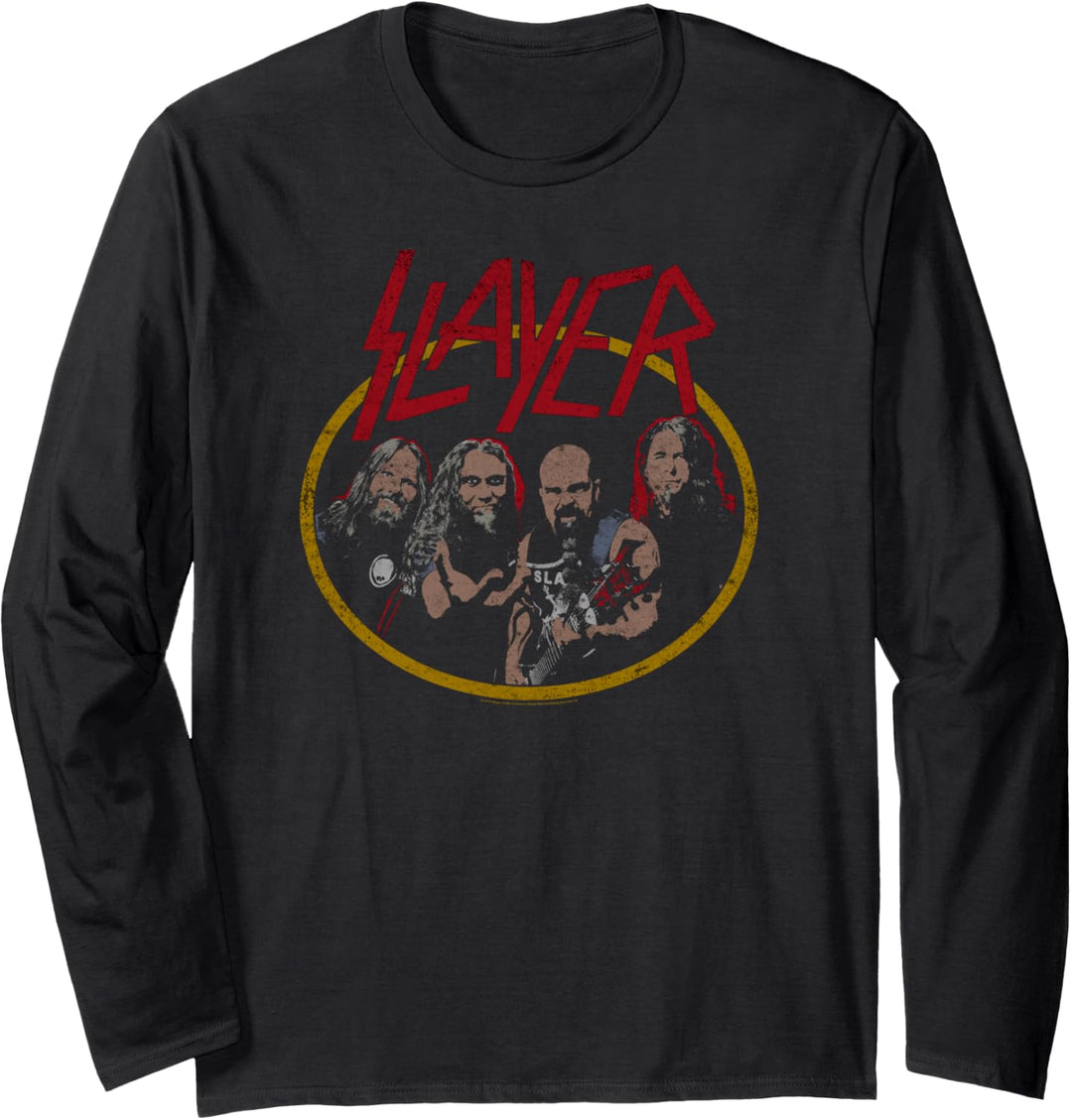Slayer - Distressed Photo Langarmshirt