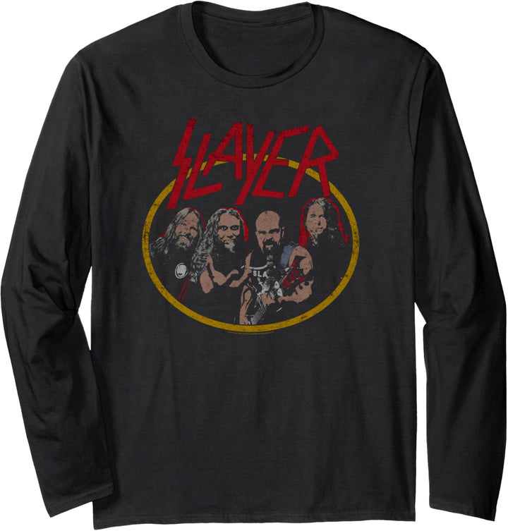 Slayer - Distressed Photo Langarmshirt