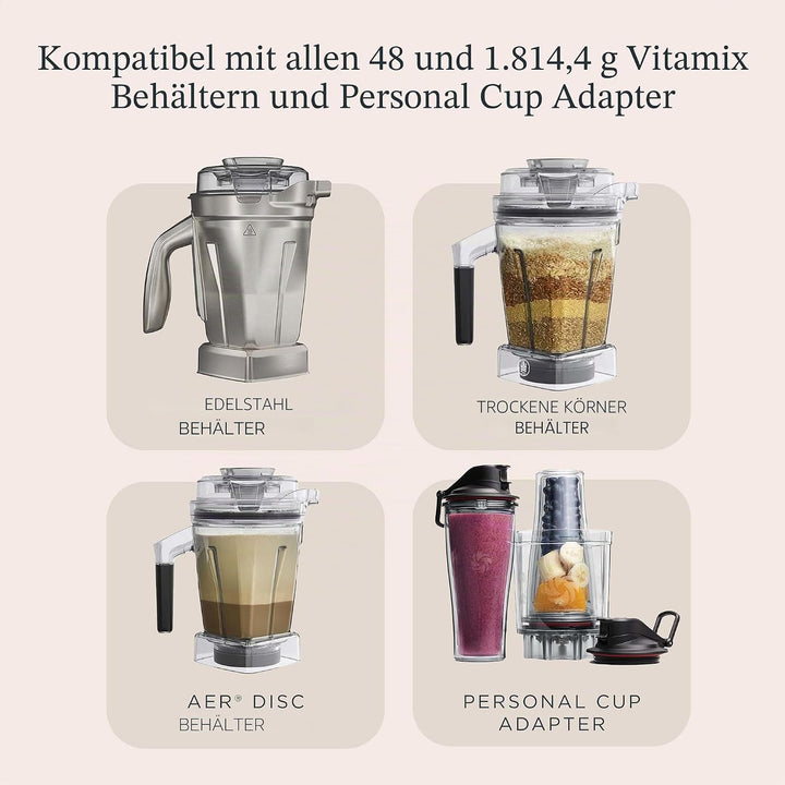 Vitamix E310 Explorian Mixer, professionelle Qualität, 1,4 l Behälter, Schwarz, Schwarz