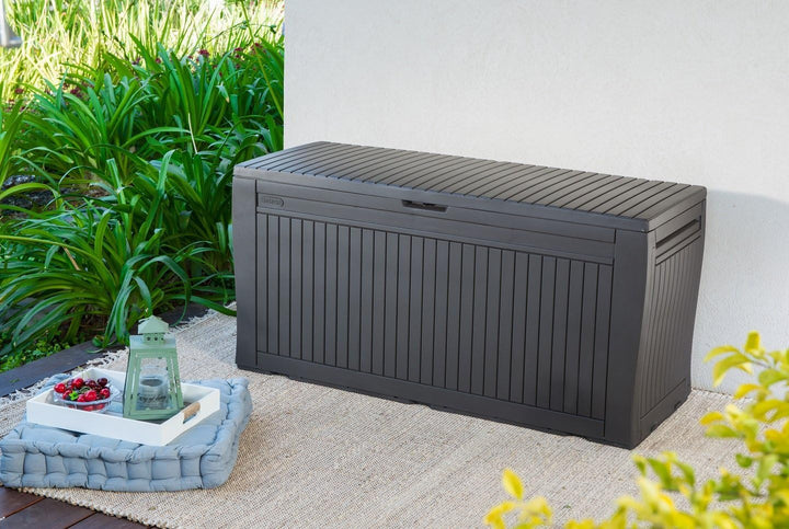 Koll Living Gartenbox mit 270 Liter Fassungsvermögen - wetterfester Stauraum, der Inhalt bleibt troc