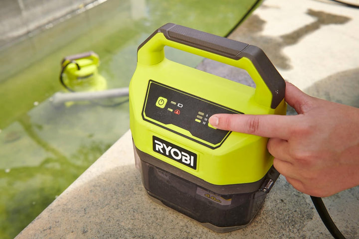 Ryobi RY18SPA-0 18 V ONE+ schnurlose Tauchpumpe (Bare Tool) Grün