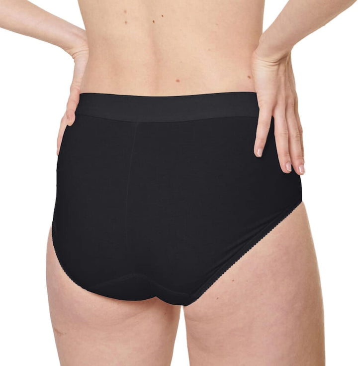 Sloggi 6er Pacl Double Comfort - Damen - Maxi Slip - Baumwolle 42 Schwarz, 42 Schwarz