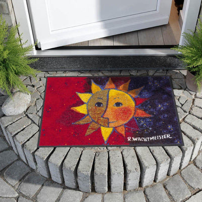 Salonloewe Rosina Wachtmeister Fussmatte Sole 50x75 cm Katzen bunt witzig Eingangs-Matte Fussabtrete