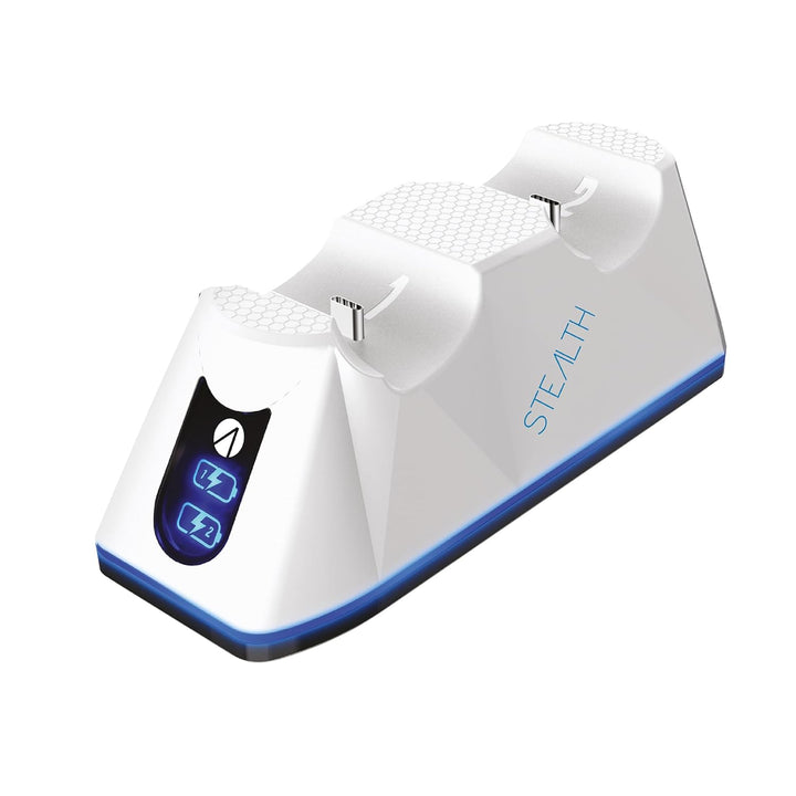Stealth - Twin Charging Dock with 2m Play & Charge Cable for PS5 - White [Video Game] Weiss, Weiss