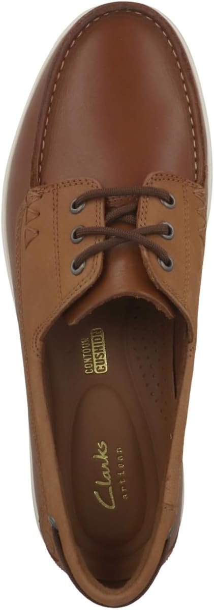 Clarks Herren Bratton BoatBoat Shoe 39.5 EU Dark Tan Lea, 39.5 EU Dark Tan Lea
