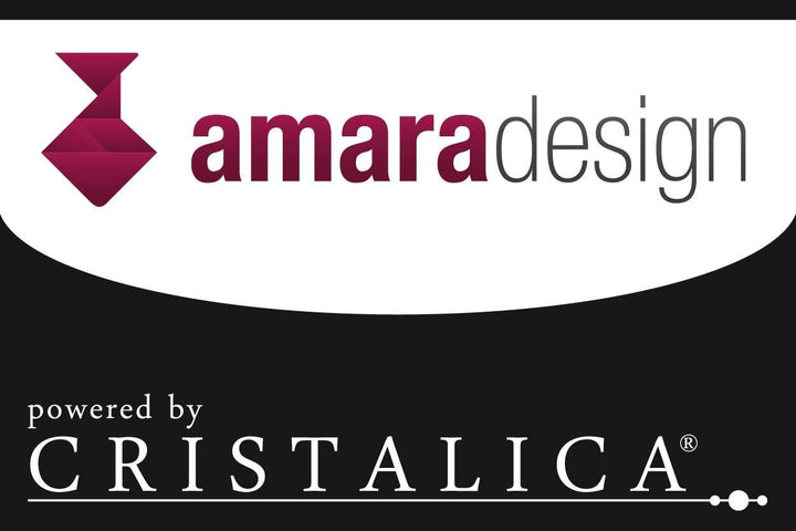 CRISTALICA Blumenvase Bouquet Vase Glas Vase Goa Schwarz Gelb Rot 37 cm Tischvase Tischdeko Hochzeit