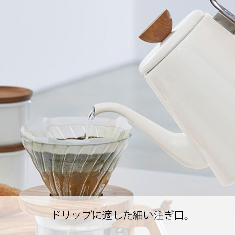 Hario BDK-80-W Tropf-Kaffeemaker, Einheitsgrösse, weiss Einzelstück, Einzelstück