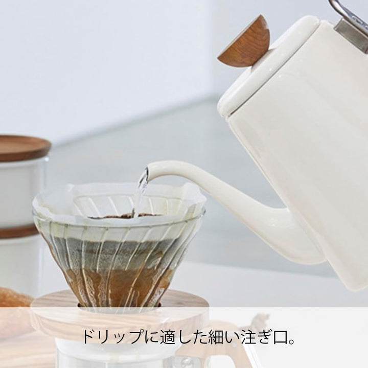 Hario BDK-80-W Tropf-Kaffeemaker, Einheitsgrösse, weiss Einzelstück, Einzelstück