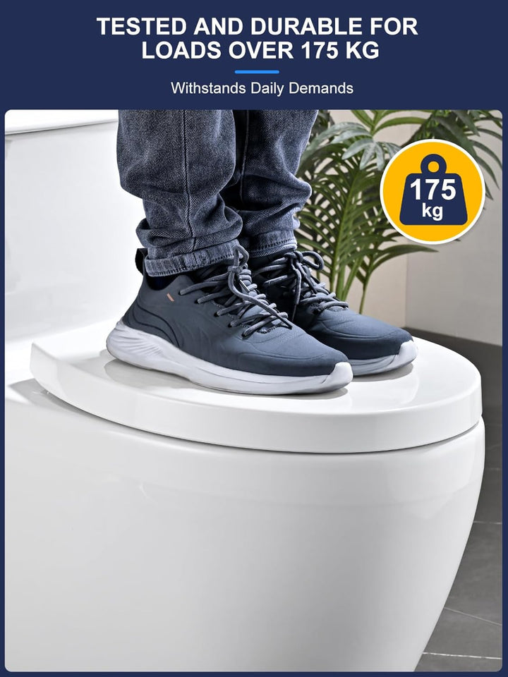 YEAUPE PRO Toilettendeckel mit Absenkautomatik, WC-Sitz mit Quick-Release-Funktion und Softclose Abs